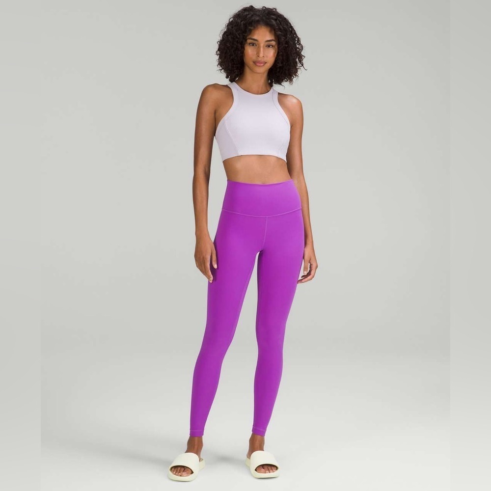 Lululemon Ribbed Nulu High-Neck Yoga Bra Faint Lavender (Size 4) - Picture 3 of 12